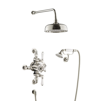 Just Taps Plus Grosvenor Exposed Thermostatic Valve with 2 Outlet