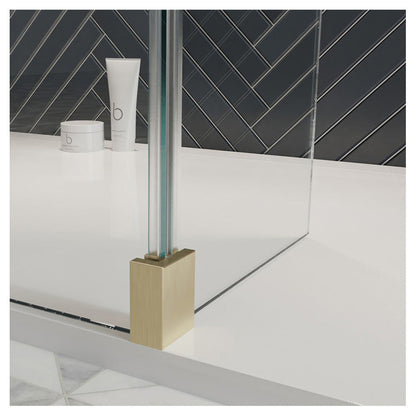 Crosswater Gallery 10 Corner with Fixed Deflector (T-Bracing Bar)