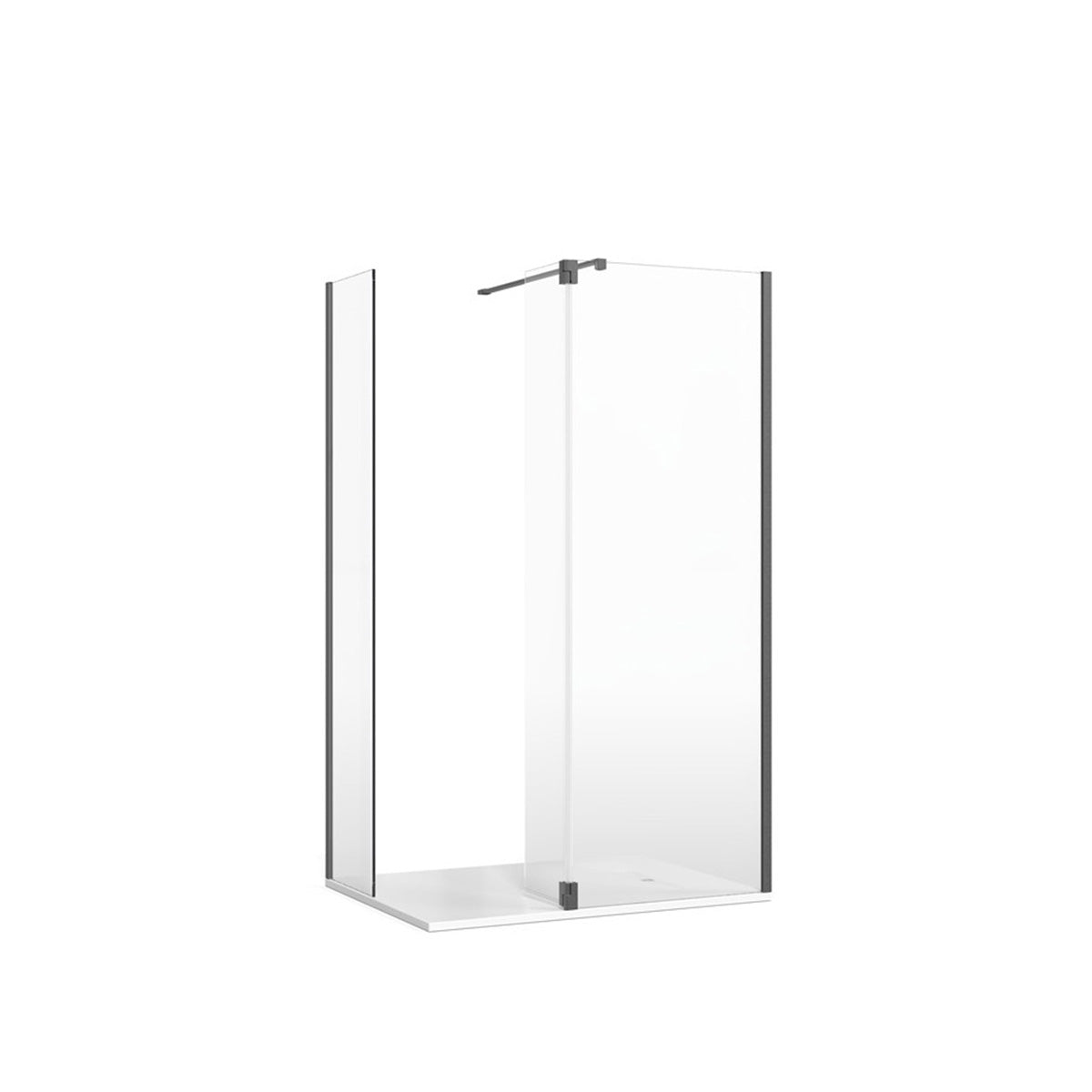 Crosswater Gallery 10 Corner with Hinged Deflector (T-Bracing Bar)