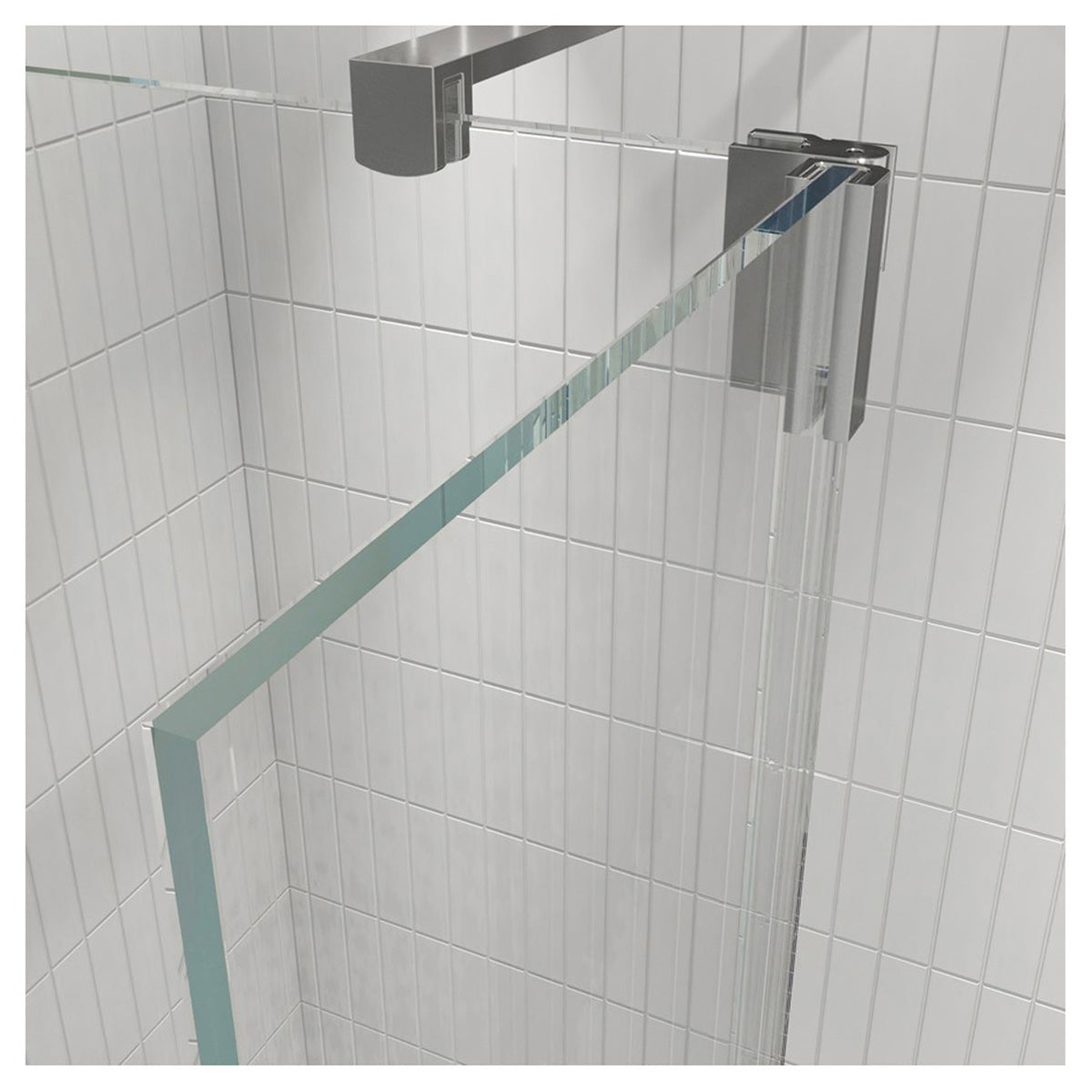 Crosswater Gallery 10 Corner with Hinged Deflector (T-Bracing Bar)