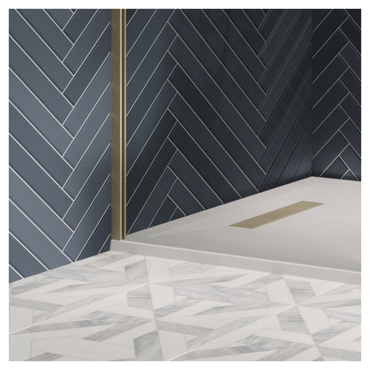 Crosswater Gallery 10 Corner with Hinged Deflector