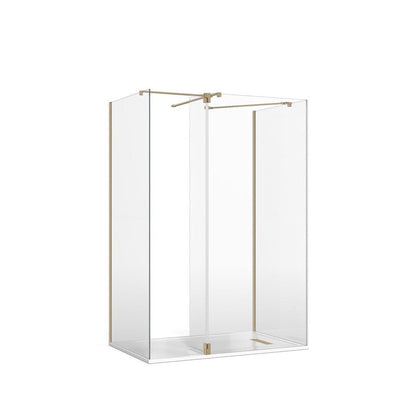 Crosswater Gallery 8 Three Sided with Hinged Deflector (Angled/T Bracing Bars)
