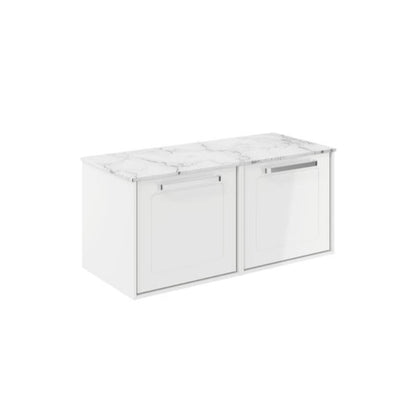 Crosswater Infinity 1000 Framed Unit with Carrara Marble Worktop