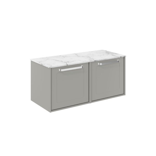 Crosswater Infinity 1000 Framed Unit with Carrara Marble Worktop