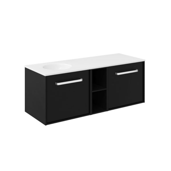 Crosswater Infinity 1200 Framed Unit with Basin (Left or Right)