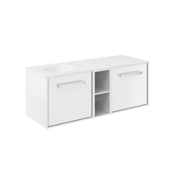 Crosswater Infinity 1200 Framed Unit with Basin (Left or Right)