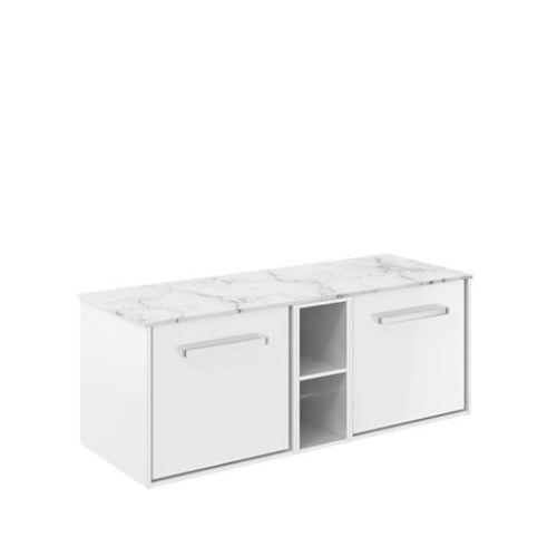 Crosswater Infinity 1200 Unit with Carrara Marble Worktop
