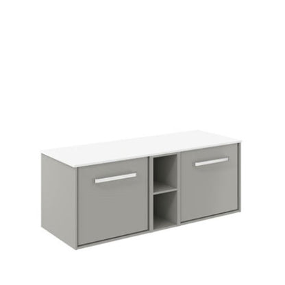 Crosswater Infinity 1200 Framed Unit with Polar White Worktop