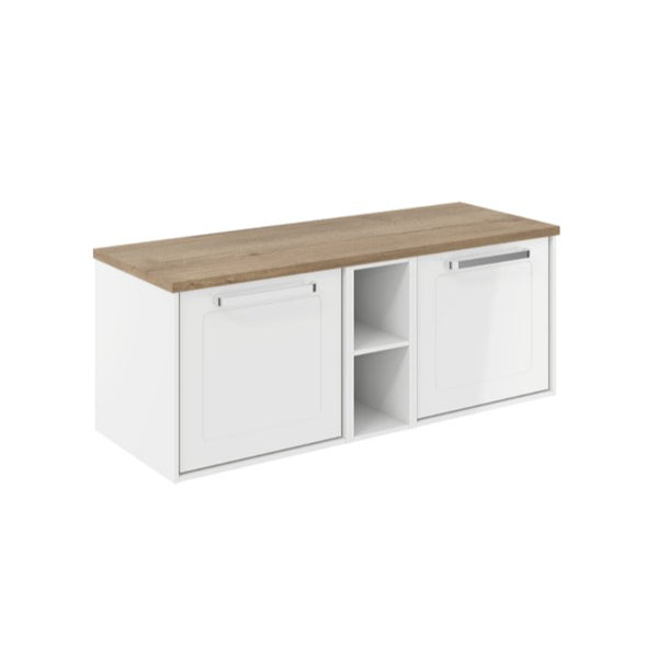 Crosswater Infinity 1200 Framed Unit with Windsor Oak Worktop