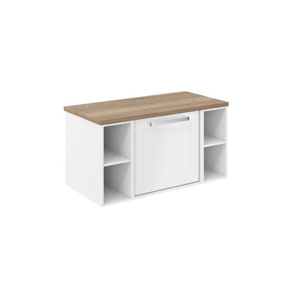 Crosswater Infinity 900 Framed Unit with Windsor Oak Worktop
