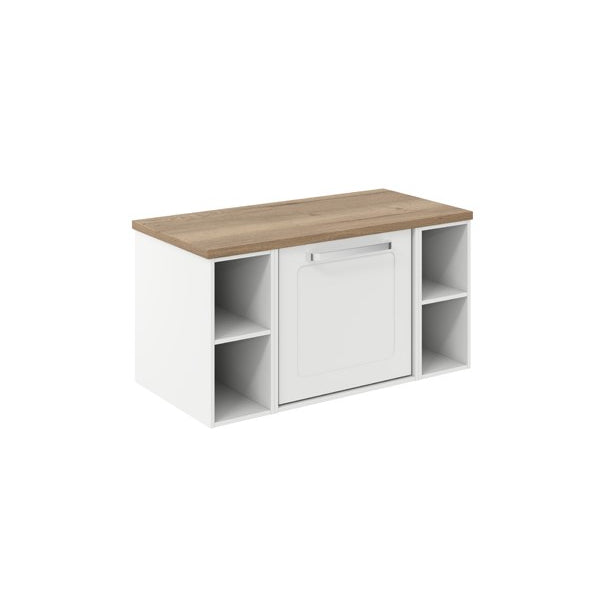 Crosswater Infinity 900 Framed Unit with Windsor Oak Worktop