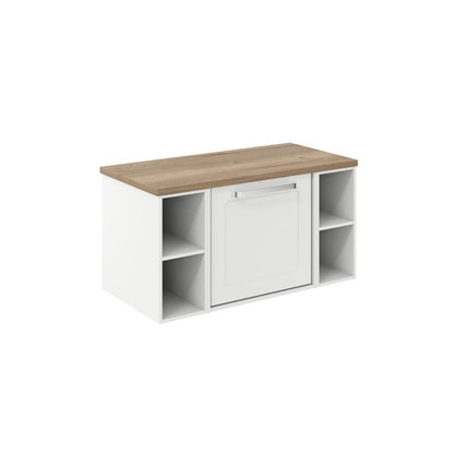 Crosswater Infinity 900 Framed Unit with Windsor Oak Worktop