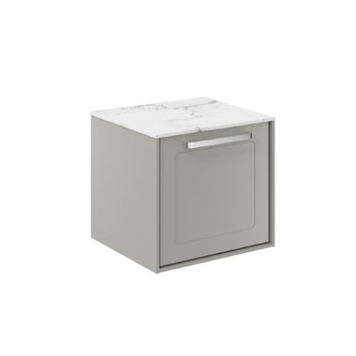 Crosswater Infinity 500 Framed Unit with Carrara Marble Worktop