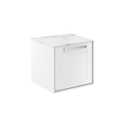 Crosswater Infinity 500 Framed Unit with Carrara Marble Worktop