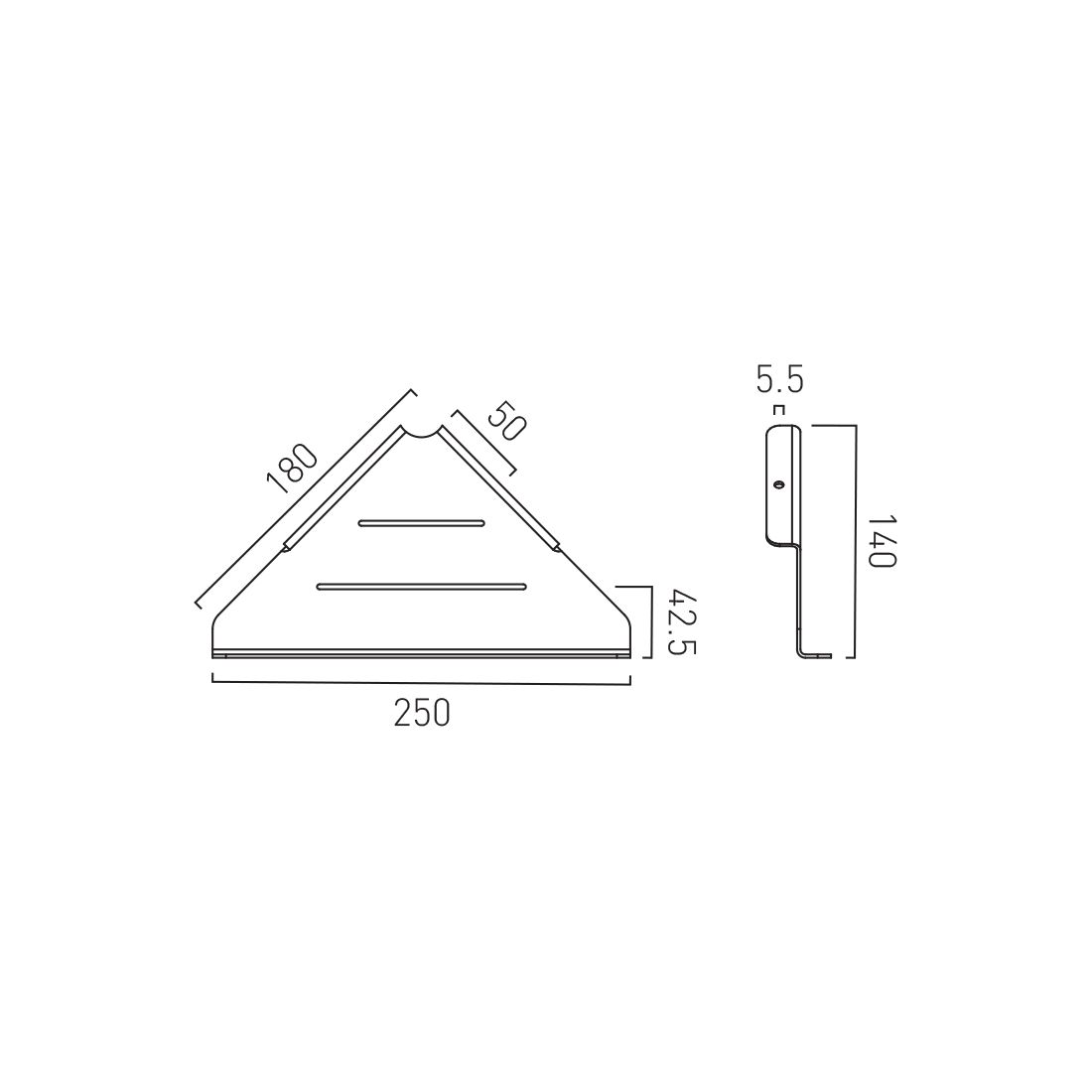 Vado Corner Shelf
