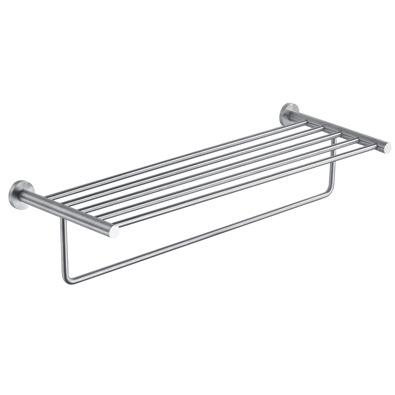 Just Taps Plus INOX Towel Shelf with Bar in Stainless Steel
