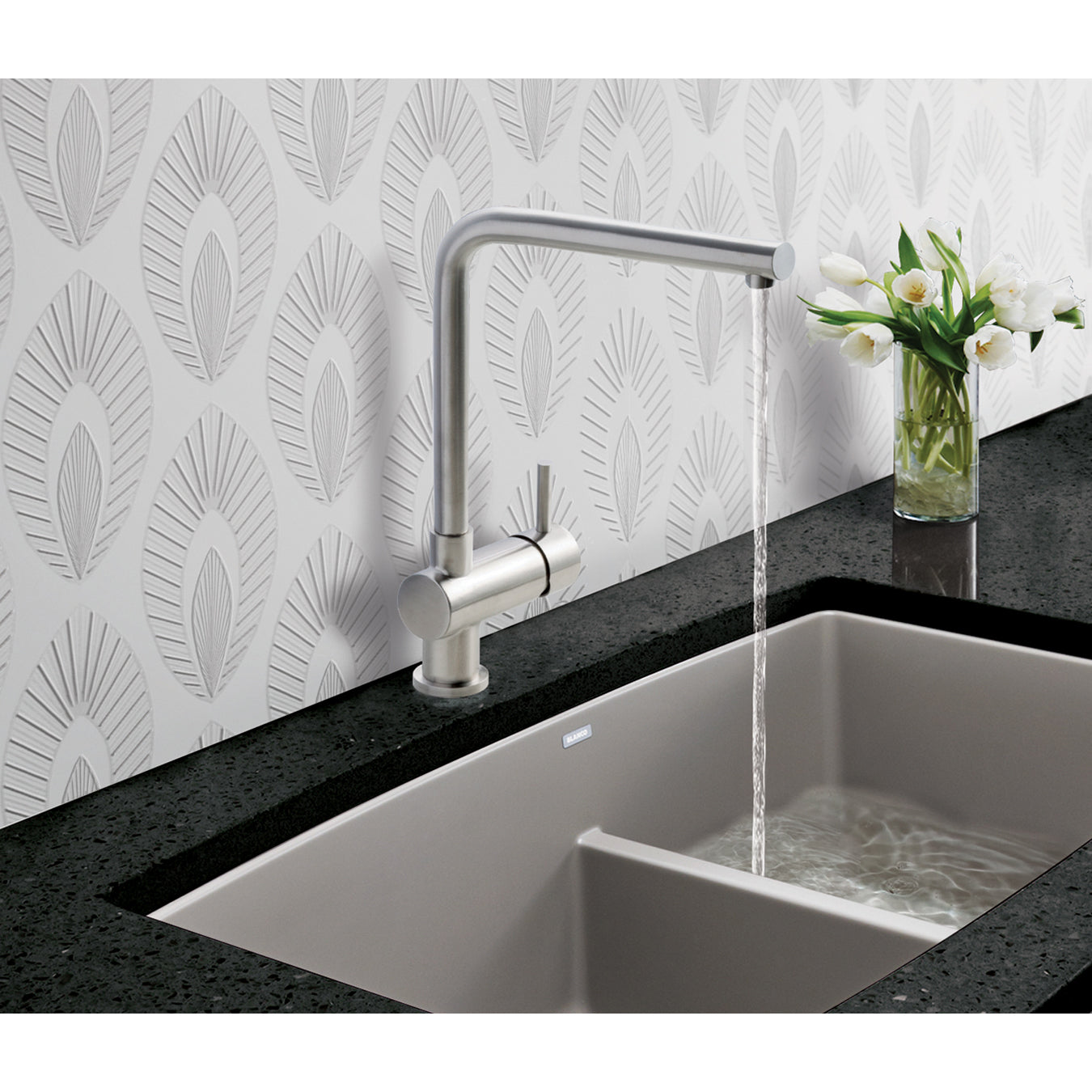 Just Taps Plus Inox Mono Single Lever Sink Mixer, Swivel Spout in Stainless Steel finish