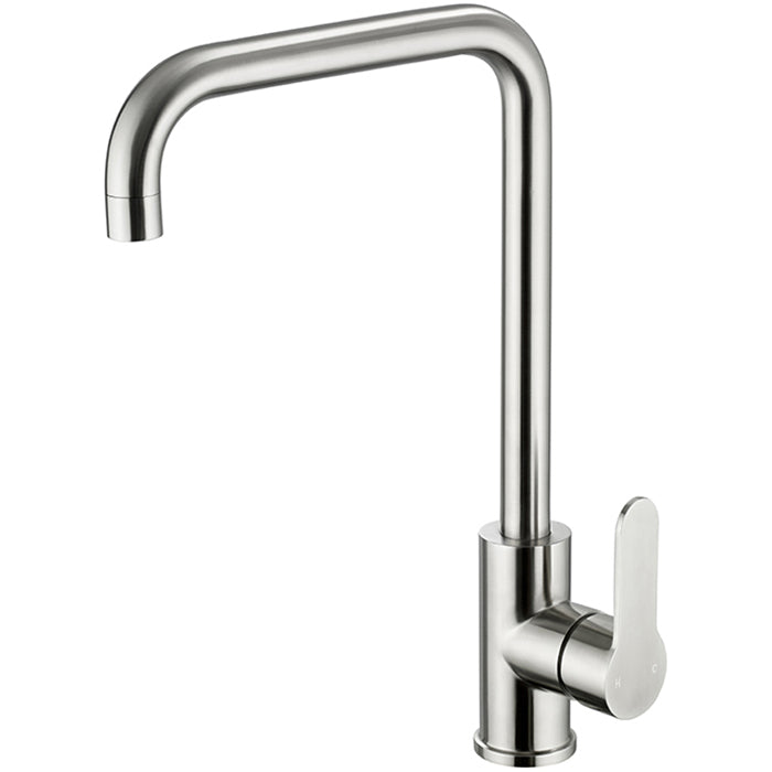 Just Taps Plus Inox Mono Single Lever Sink Mixer, Swivel Spout in Stainless Steel finish
