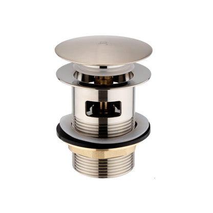 Just Taps Plus Inox Pop Up Bath Waste Suitable for All Free Standing Baths with Encapsulated Overflow