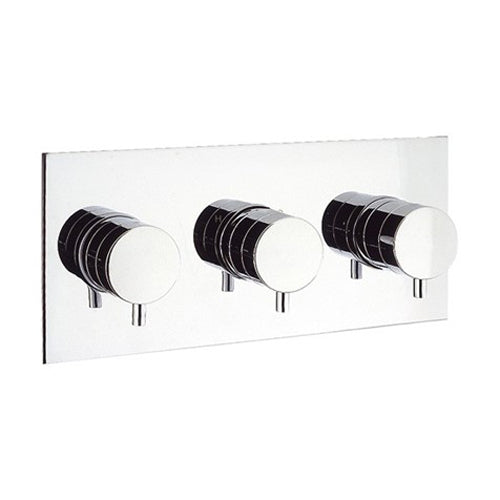 Crosswater Kai Lever 3 Outlet 3 Handle Concealed Thermostatic Shower Valve