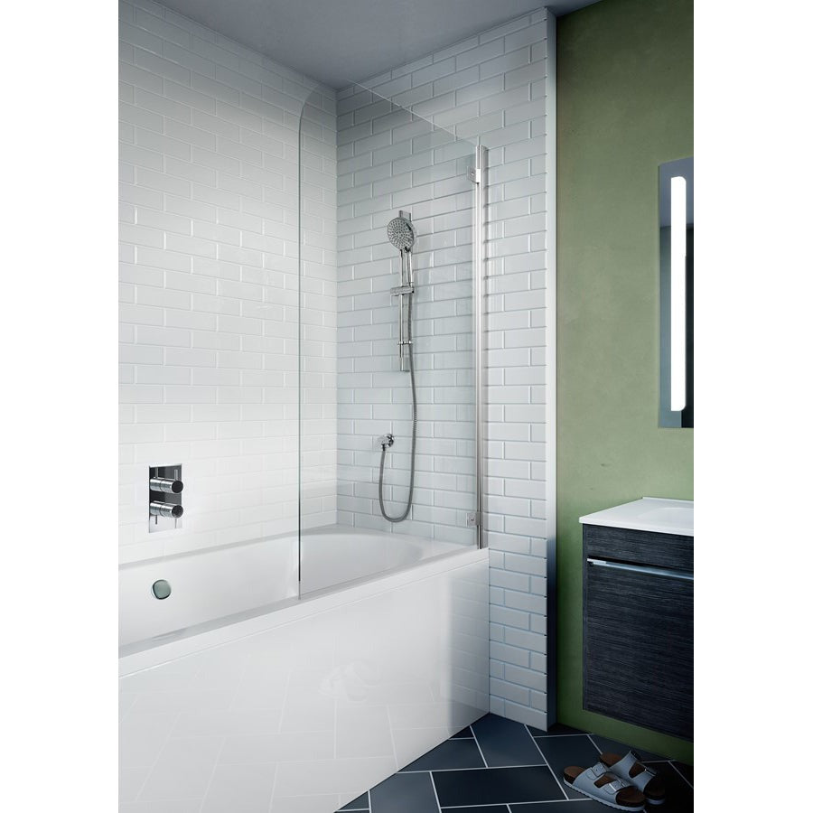 Kai 6 Single Hinged 650 Bath Screen