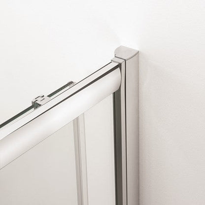 Crosswater Kai KLSLSC1000 6 Single Sliding Door, Silver Finish