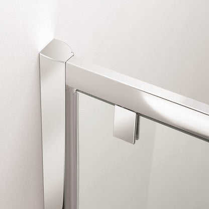 Crosswater Kai KLSLSC1000 6 Single Sliding Door, Silver Finish
