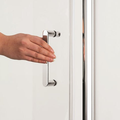 Crosswater Kai KLSLSC1000 6 Single Sliding Door, Silver Finish