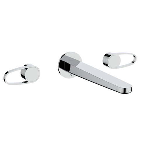 Crosswater Lazo Basin 3 Hole Set Wall Mounted