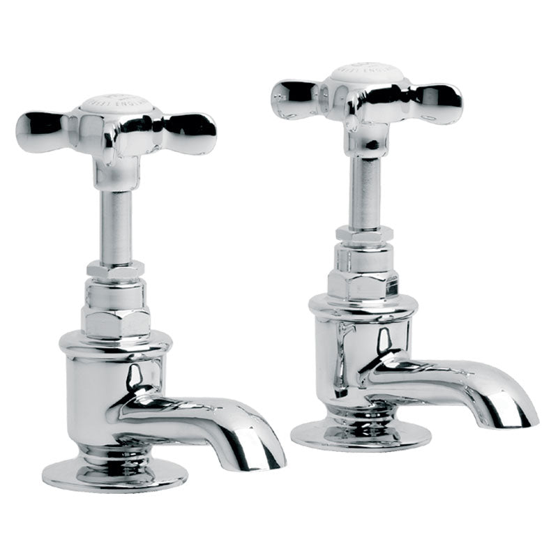 Lefroy Brooks Classic Cloakroom Short Nose Basin Pillar Taps