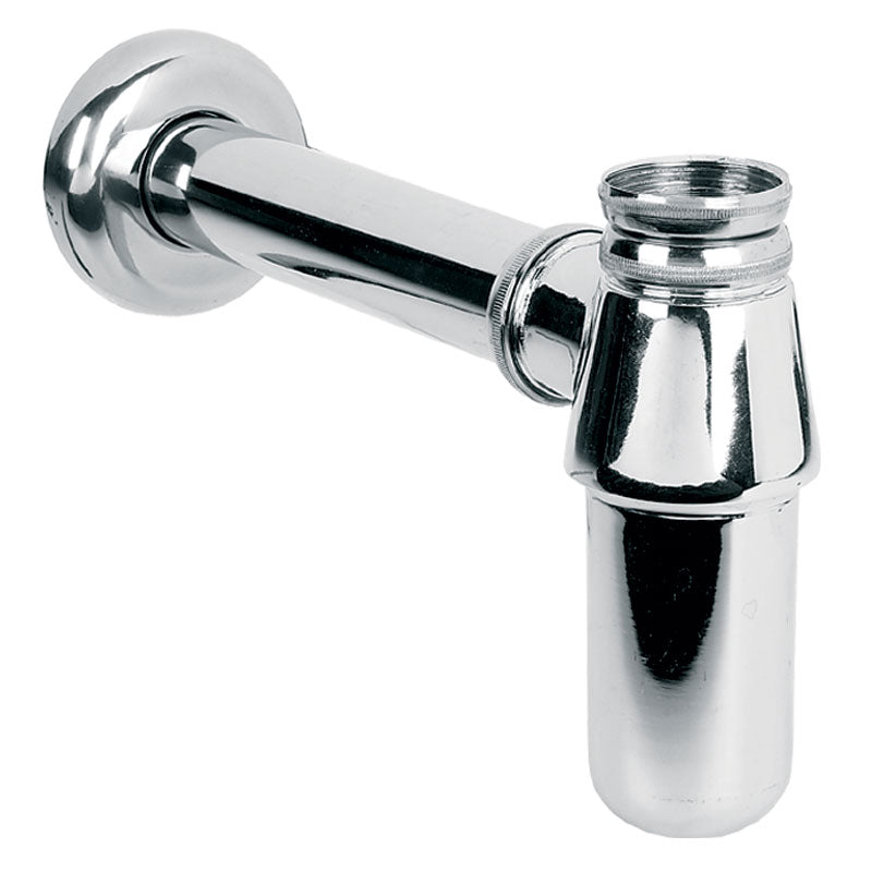 Lefroy Brooks Basin Trap With 300mm Extension Tube - Silver Nickel