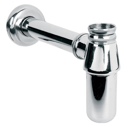 Lefroy Brooks Basin Trap With 300mm Extension Tube - Silver Nickel