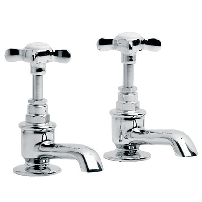 Lefroy Brooks Classic Basin Pillar Taps - (choose finish)