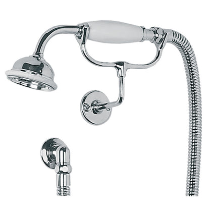 Lefroy Brooks Classic Handset Cradle Outlet & Hose - LB1760CP Chrome