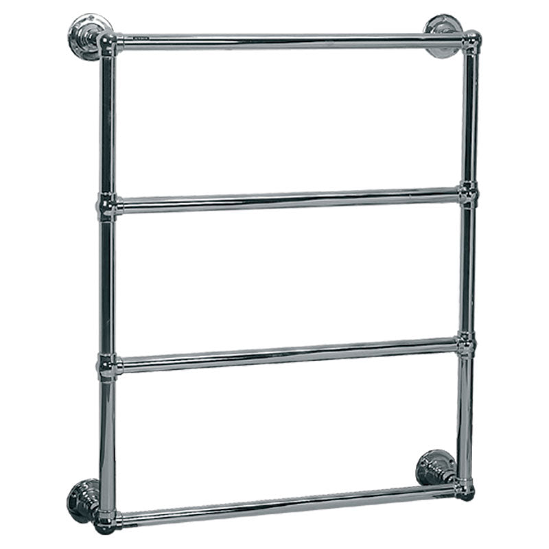 Lefroy Brooks Classic Wall Mounted Ball Jointed Heated Towel Rail (838Hx686W) Dual Fuel - Chrome