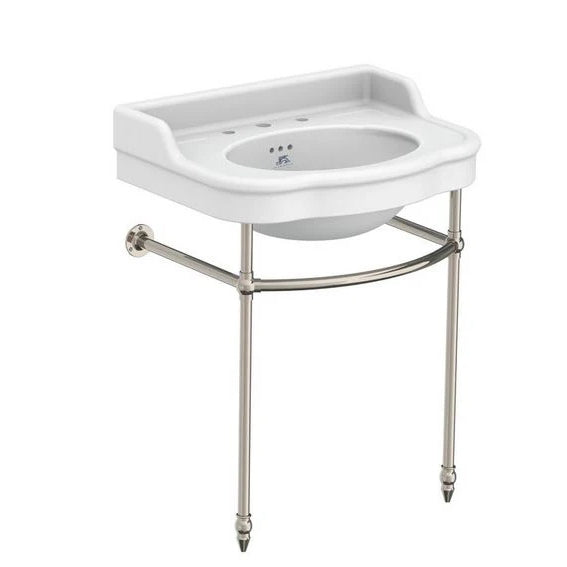 Lefroy Brooks La Chapelle 720mm Basin Stand - Silver Nickel