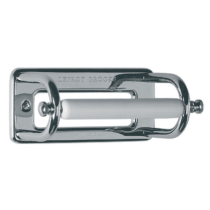 Lefroy Brooks Classic Toilet Roll Holder w/ Ceramic Bar