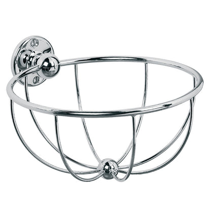 Lefroy Brooks Classic Circular Wire Sponge Basket - Antique Gold