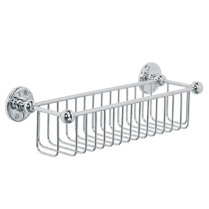 Lefroy Brooks Classic Wire Bathroom Shower Bottle Rack - Silver Nickel
