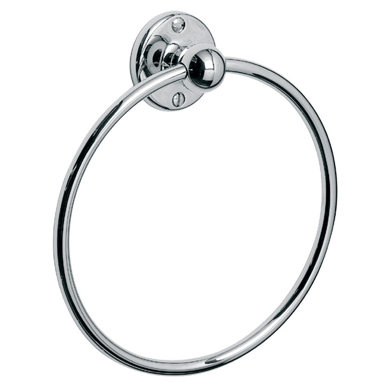 Lefroy Brooks Edwardian Towel Ring - Chrome