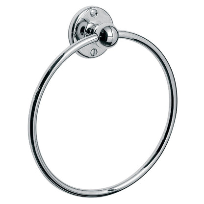 Lefroy Brooks Edwardian Towel Ring - Chrome