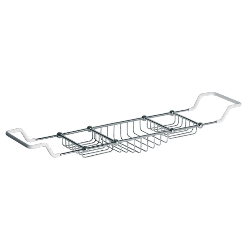 Lefroy Brooks Edwardian Over Bath Rack - Silver Nickel