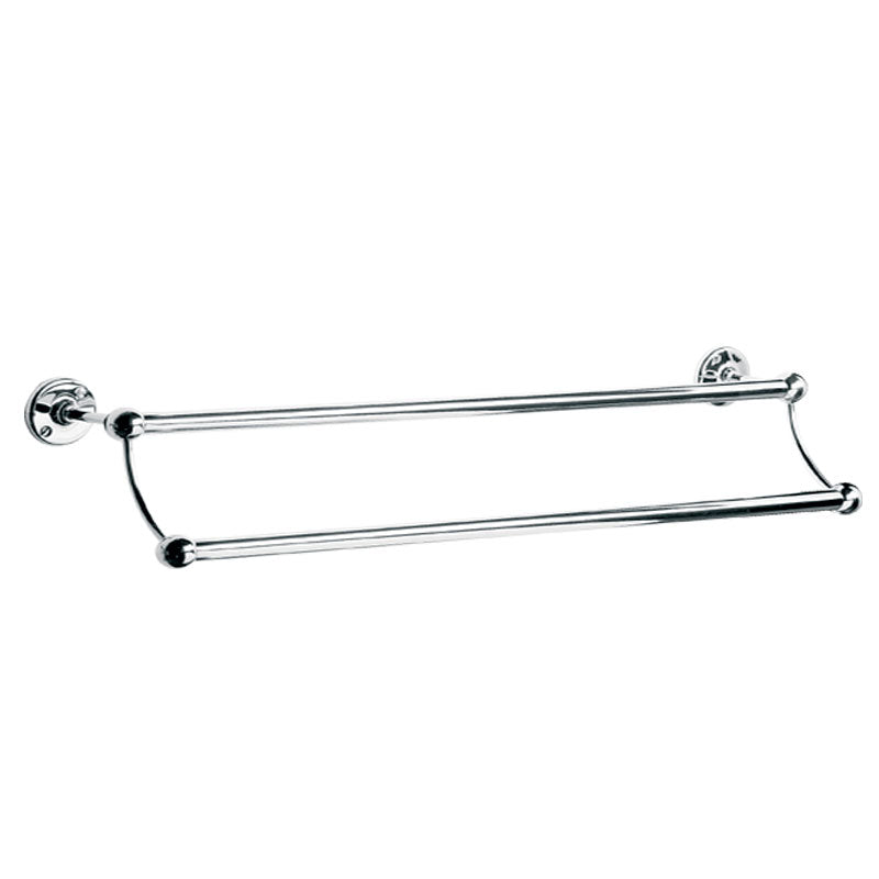 Lefroy Brooks Edwardian 762mm Double Towel Rail - Chrome