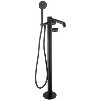 Just Taps Plus Floor Standing Bath Shower Mixer with Lever and Kit