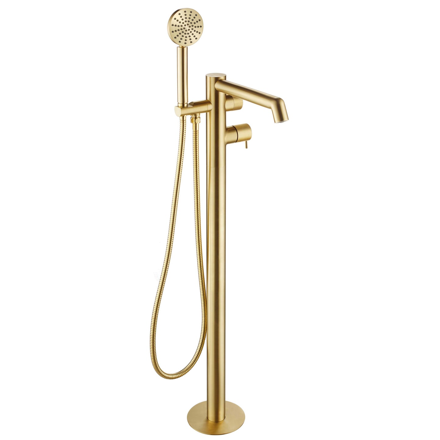 Just Taps Plus Floor Standing Bath Shower Mixer with Lever and Kit