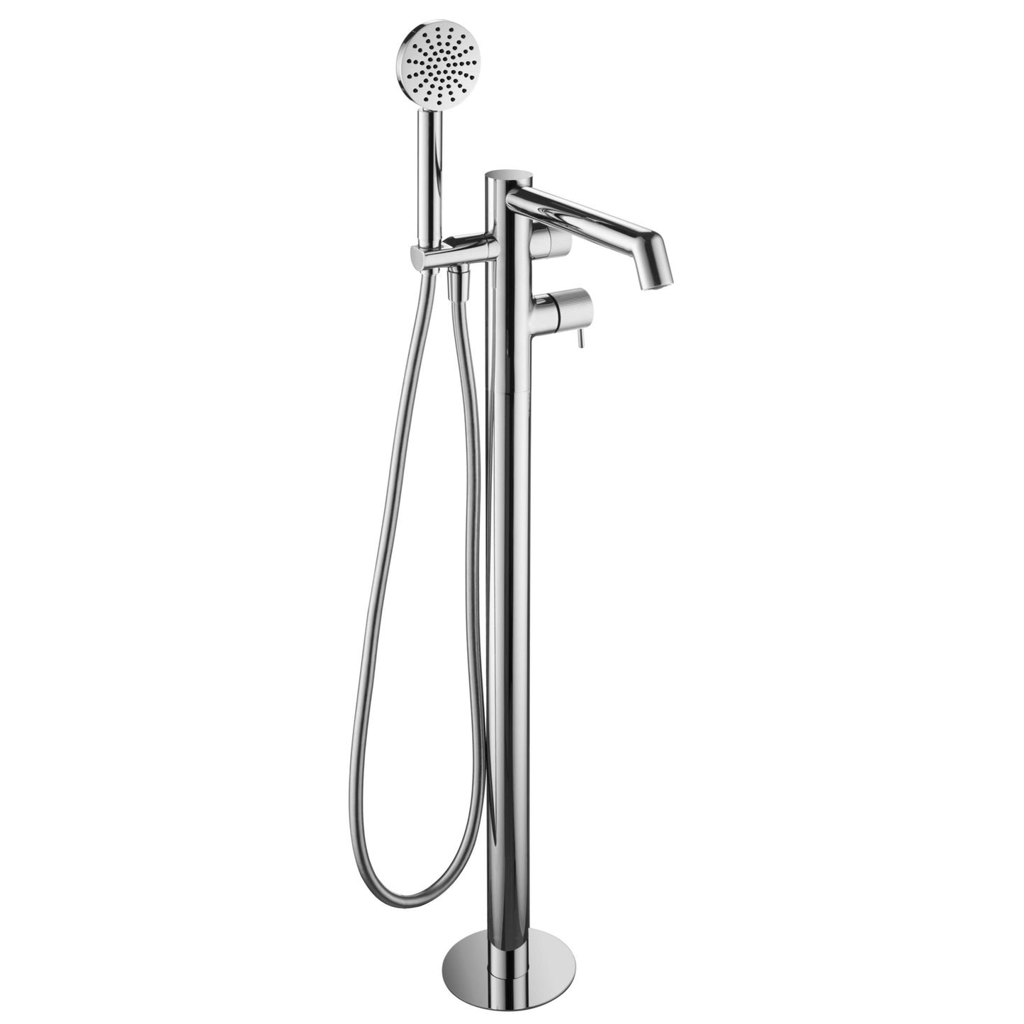 Just Taps Plus Floor Standing Bath Shower Mixer with Lever and Kit