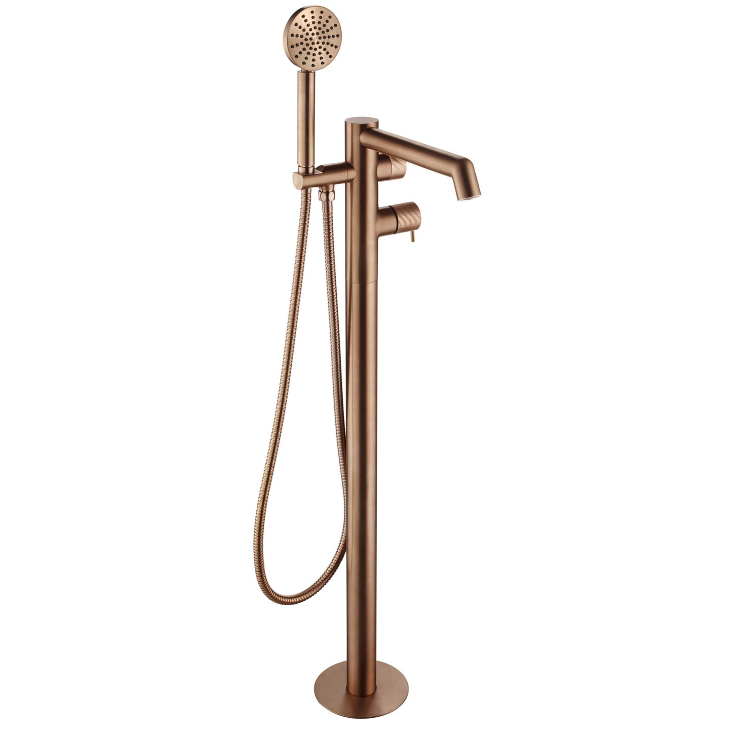 Just Taps Plus Floor Standing Bath Shower Mixer with Lever and Kit
