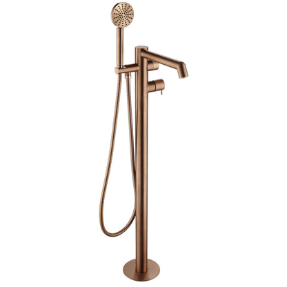Just Taps Plus Floor Standing Bath Shower Mixer with Lever and Kit