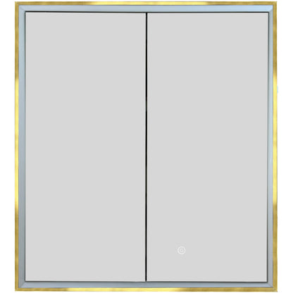 Just Taps Plus Luca Recessed Mirror Cabinet with Trim 600 x 700