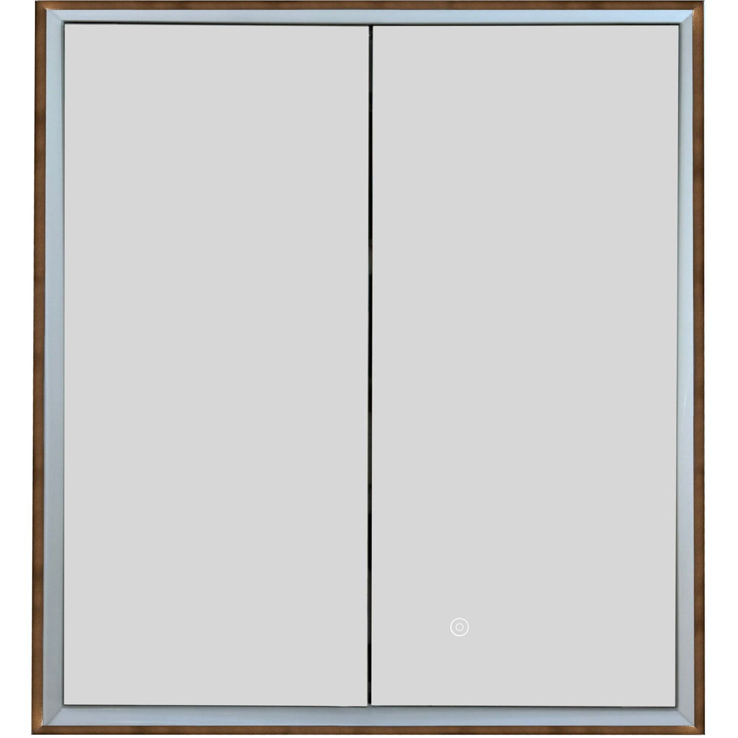 Just Taps Plus Luca Recessed Mirror Cabinet with Trim 600 x 700
